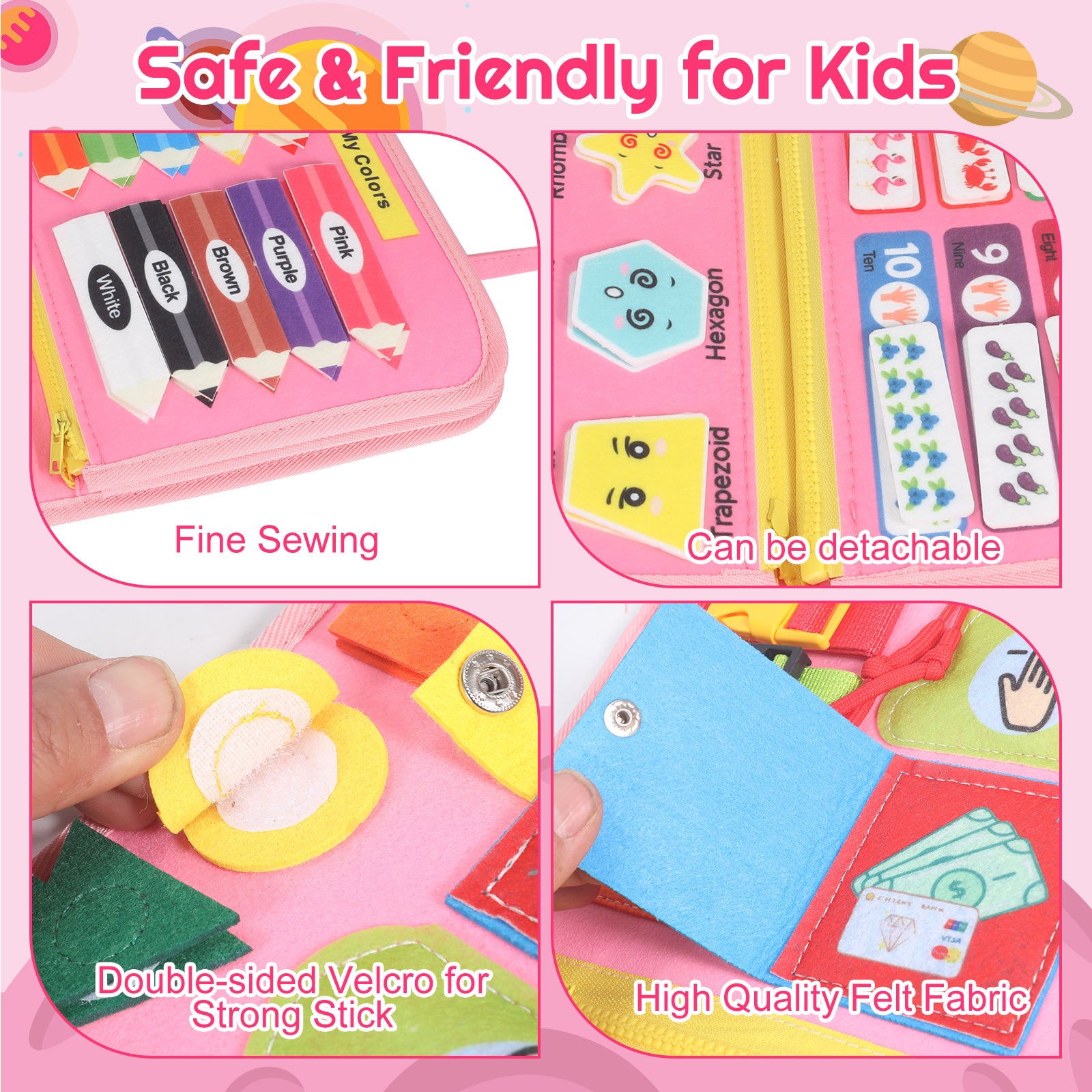 Montessori Busy Board & Busy Book (Ages 2–4) – Sensory Learning Toy